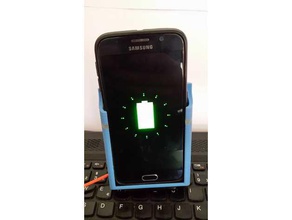sans fil adaptateur de chargeur samsung galaxy s6 téléphone mobile 3d print model - Mito3D