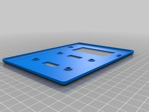 3 gang wall plate replacement parts customized 3d print model - Mito3D