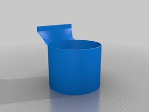 Papierkorb Wand montieren 3d Drucker Zubehör trash-bin die Mülltonne Wandmontage 3d print model - Mito3D
