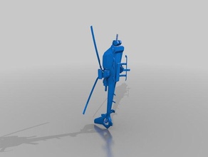 blue thunder helicopter vehicles 3d print model - Mito3D