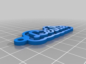 leslie Schlüsselanhänger kundengebundene 3d print model - Mito3D