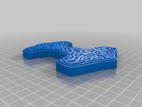 thor'un çekici pin takı 3d print model - Mito3D