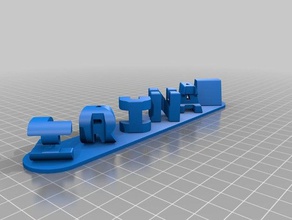 nombres personalizado 3d print model - Mito3D