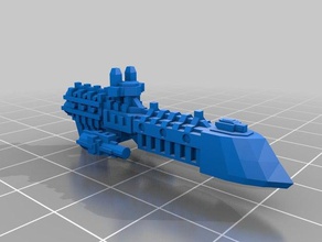 marinha imperial escort simplificado de impressão jogos battlefleet gótico bfg 3d print model - Mito3D