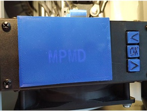 monoprice mini delta pantalla ciego Impresora 3d de las piezas mp 3d print model - Mito3D