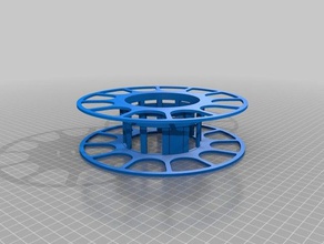 mi personalizados configurable cable de la bobina filamento organización personalizado 3d print model - Mito3D
