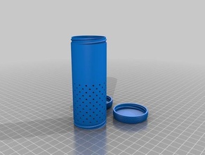 Rasierpinsel travel tube Mühle v2 - Organisation kundengebundene 3d print model - Mito3D