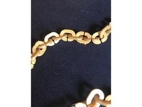chain link boomerang necklace bracelets bracelet links 3d print model - Mito3D