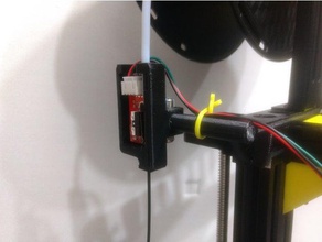 cr-x del filamento-guía & - end-sensor de montaje Impresora 3d accesorios creality final sensor filamento descentramiento ronout 3d print model - Mito3D