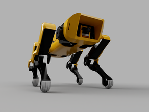 spotmicro la robótica boston dynamics perro fusion360 fusion 360 nvidia jetson nano mascota raspberrypi raspberrypi4 raspberry pi 3 4 el robot rpi servo 3d print model - Mito3D