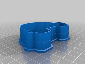 elephant cookie cutter food & drink 3d print model - Mito3D