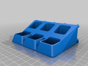 large hole 3x2 light duty - pegboard wizard tool holders & boxes customized 3d print model - Mito3D