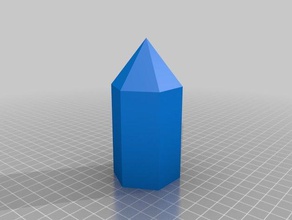 prisma esagonale y pir mide di apprendimento cristallografia 3d print model - Mito3D