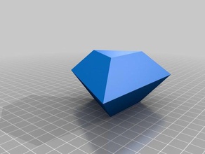 bipir mide triangolare truncada di apprendimento cristallografia 3d print model - Mito3D