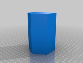 prisma hexagonale lernen Kristallographie 3d print model - Mito3D