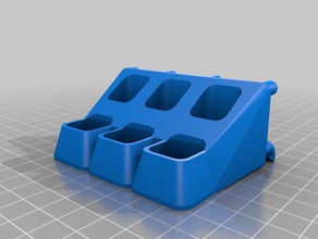 medium hole 3x2 light duty - pegboard wizard tool holders & boxes customized 3d print model - Mito3D