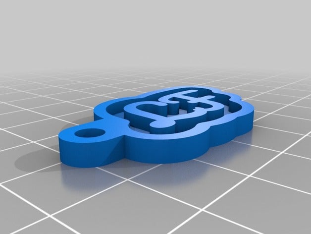 lf Schlüsselanhänger kundengebundene 3D print model - Mito3D