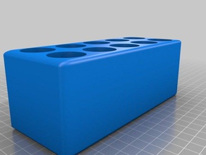 tüp tutucu blok araç sahipleri & kutu kimya test tüpü raf standı 3d print model - Mito3D