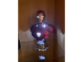 ojos mini arco reactores de piezas iron man mark 50 busto - avengers infinity war vengadores hombre hierro 3d print model - Mito3D
