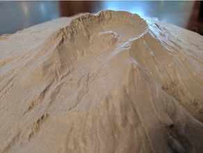mt st helens mountain summit topography volcano 3d print model - Mito3D