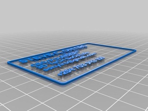 die Letzte Karte Schilder & logos kundengebundene 3d print model - Mito3D
