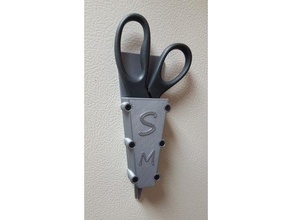 magnetic scissor holder lightweight organization scissors 3d print model - Mito3D