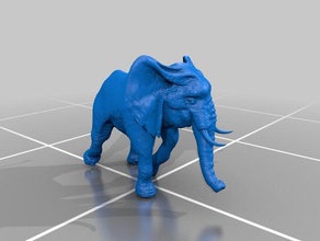 l'éléphant L'impression 3d animaux elefante 3d print model - Mito3D