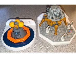 lego saturn v mini mounts toy & game accessories 3d print model - Mito3D