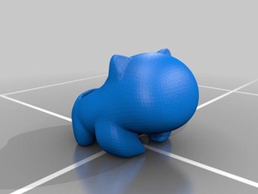 chat pot de fleurs - gato maceta décor blender cat openscad 3d print model - Mito3D