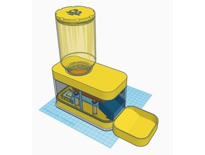 diy automaticpet alimentador de iot autom tico mascotas La impresión en 3d arduino blynk el mascota petfeeder tinkercad 3d print model - Mito3D