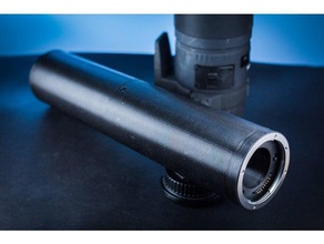 jumbo 300mm de canon tubo extensión enfoque automático la cámara ef eos dslr los tubos macro fotografía 3d print model - Mito3D
