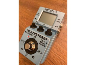 o zoom ms-70cdr potenciômetro botão cap a música guitar pedal knob de 3d print model - Mito3D