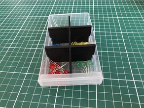 aldi jaycar - 6-segment-Schublade Teiler Container 3d print model - Mito3D