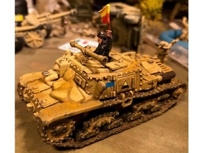 semovente carro comando veículos bolt action chamas da guerra italiano tanques a segunda mundial 3d print model - Mito3D