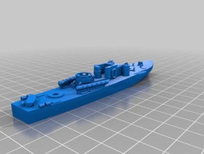 1 300 fairmile d vehículos modelo de barco maquetas barcos motor la lancha torpedera naval en miniatura wargames wargame wargaming 3d print model - Mito3D