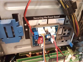 hw-585 holder hp microserver gen8 electronics fan controler hw585 3d print model - Mito3D