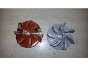 propeller- turbine vacuum cleaner parts blade modelling petg propeller reverse engineering 3d print model - Mito3D