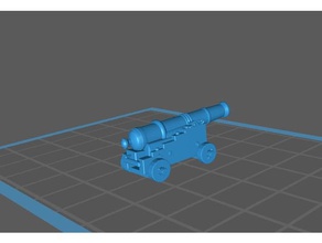 ship cannon toys & games naval gun pirate rare fitting 3d print model - Mito3D