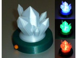 illuminato di cristallo sculture led luce a rgb 3d print model - Mito3D