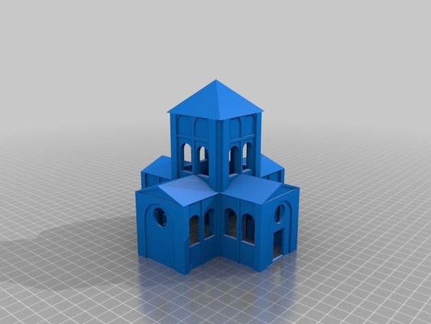 chapelle buildings & structures architecture church n scale 3D print model - Mito3D