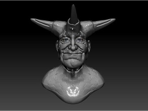 velho demônio esculturas 3d print model - Mito3D