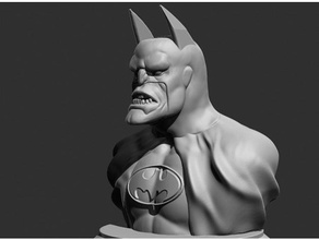 batman verdadeira face do capitalismo busto batmetal pessoas bruce 3dmodel bruce-wayne quadrinhos dc comics dlp fdm marvel a universo pronto impressão super-herói super-heróis wayne 3d print model - Mito3D