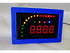 led bar graph display panel bezel electronics mounting meter mount 3d print model - Mito3D