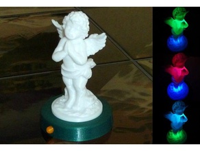 illuminato angelo scansioni & repliche led luce a rgb 3d print model - Mito3D
