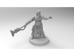 imperial guard witcher toy & game accessories 40k astra astropath militarum mini minis primaris psyker warhammer wizard 3d print model - Mito3D
