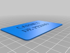 carnet pesao bureau de personnalisé 3d print model - Mito3D