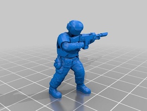 soldiers imperium - infantry squad games astra militarum imperial guard warhammer warhammer40k 3d print model - Mito3D