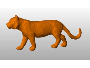 tigre de juguete escaneo a los animales animal tiger 3d print model - Mito3D