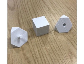 cross section cube math 3d print model - Mito3D