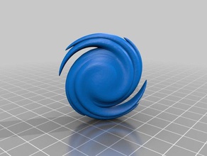 bola de fogo jogos vídeo galaxy furacão 3d print model - Mito3D